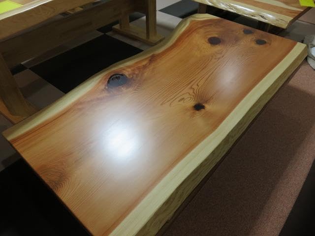 №46秋田杉一枚板座卓6畳～8帖用 一枚